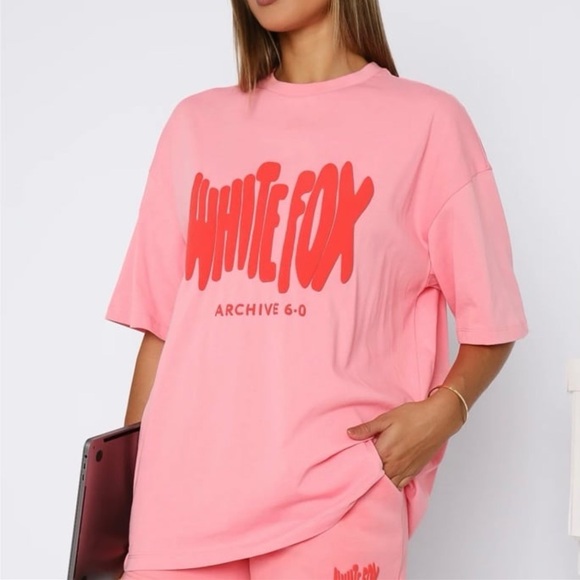 White Fox Archive 6.0 Oversized Tee Melon S/M - Picture 2 of 3